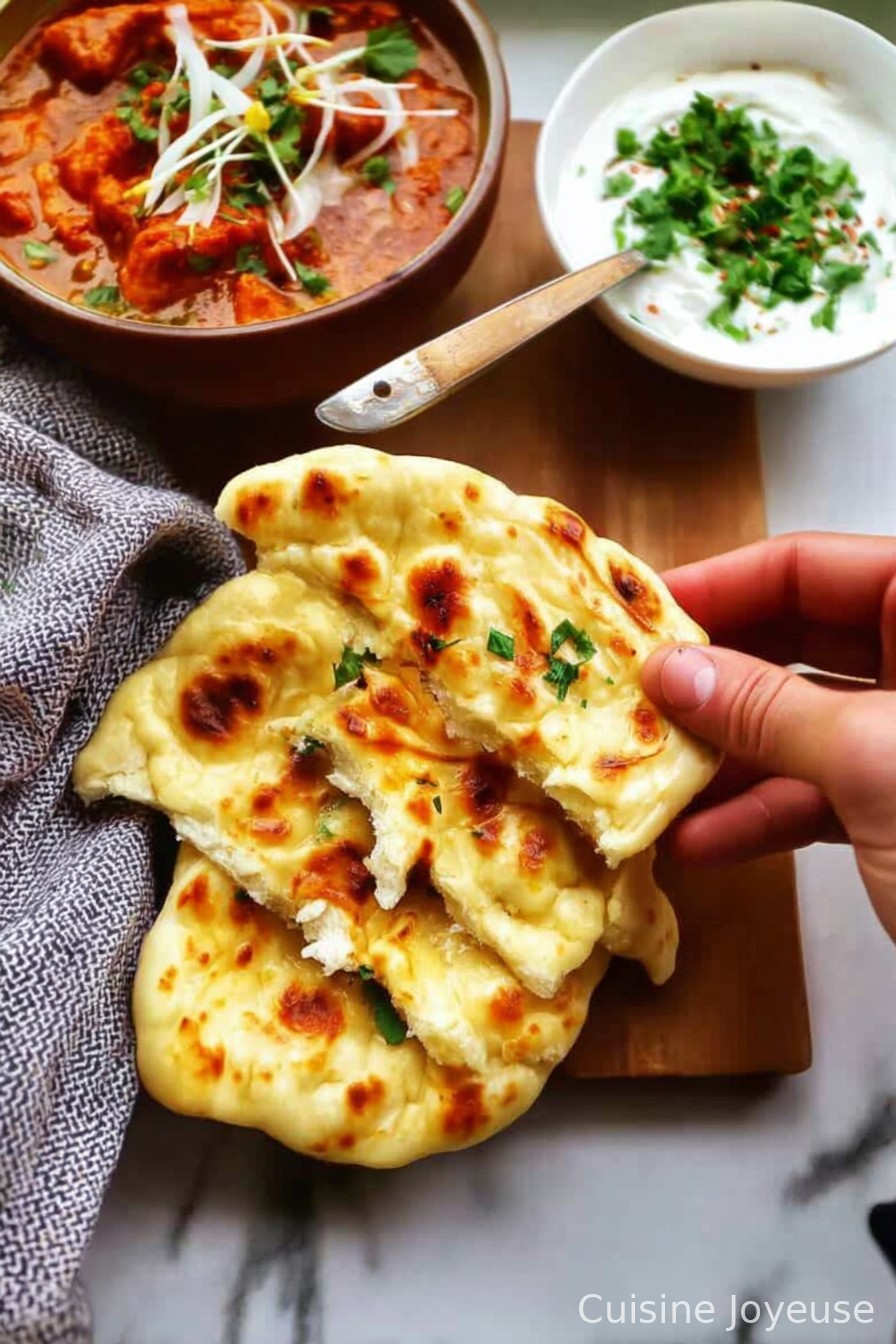 No Yeast Naan Bread (with yoghurt)