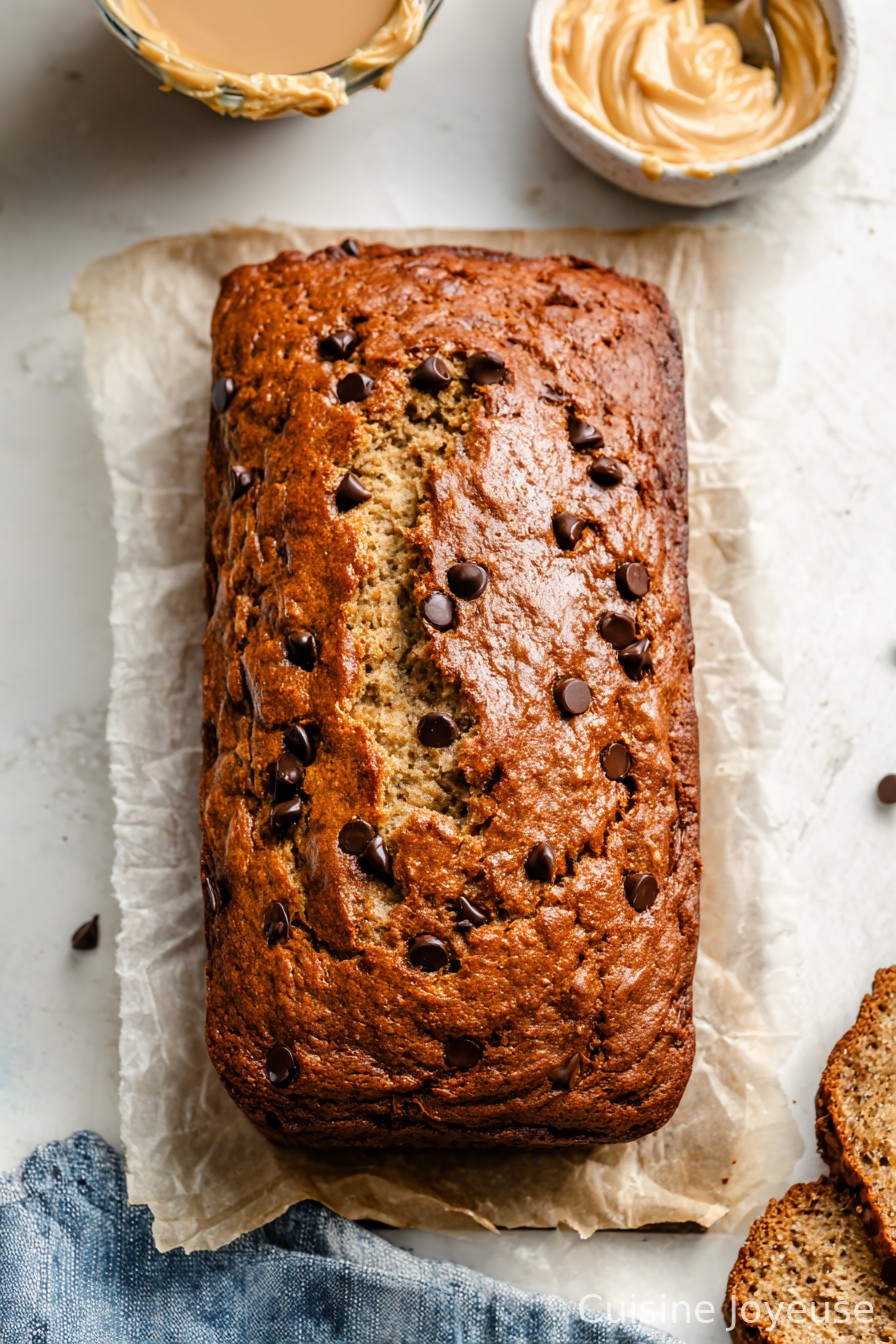 Peanut Butter Lover’s Banana Bread