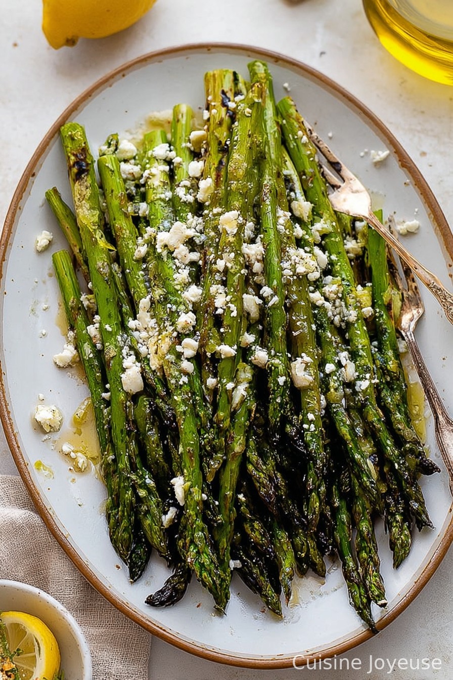Roasted Asparagus with Lemon Vinaigrette