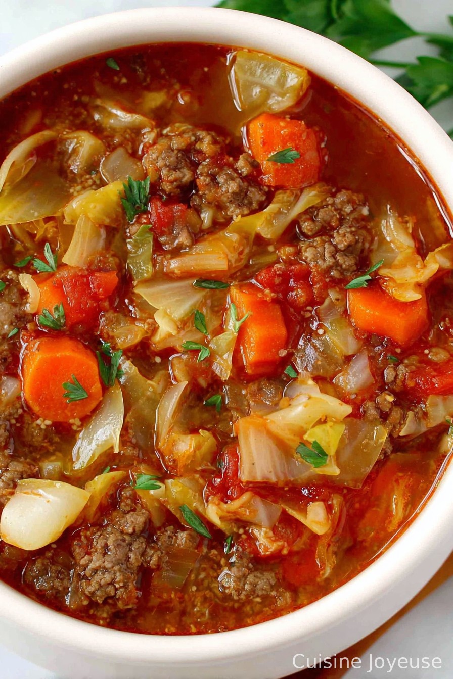 Slow Cooker Cabbage Roll Soup