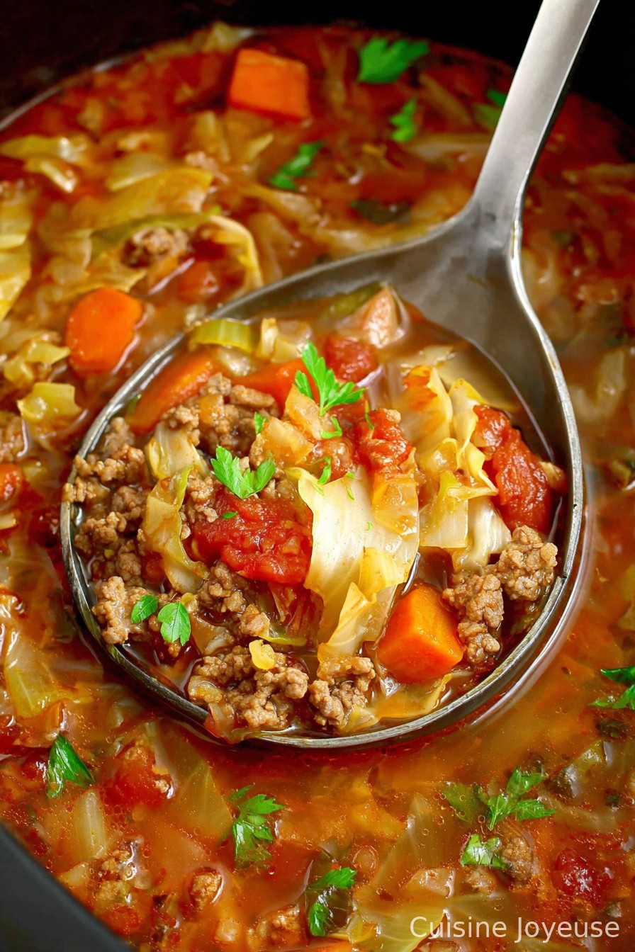 Slow Cooker Cabbage Roll Soup