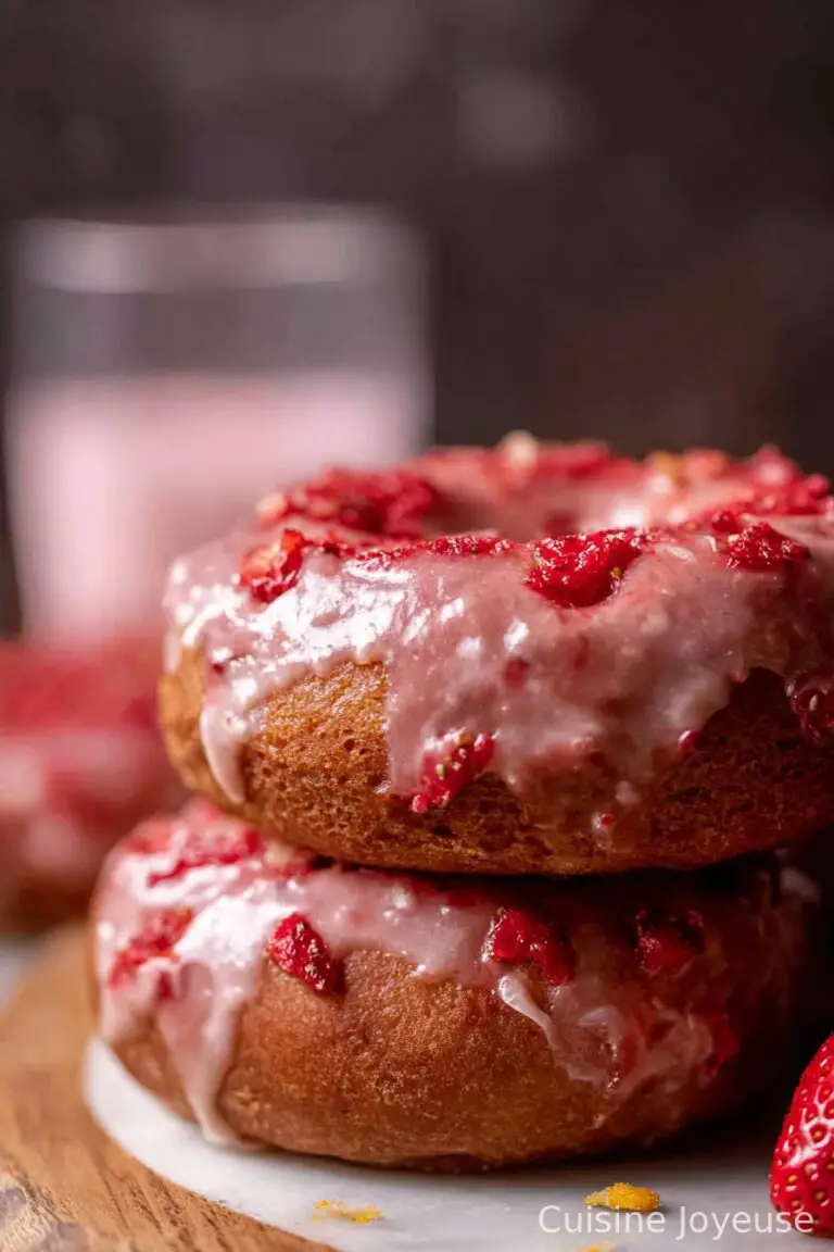 Triple Strawberry Milk-Bread Donuts