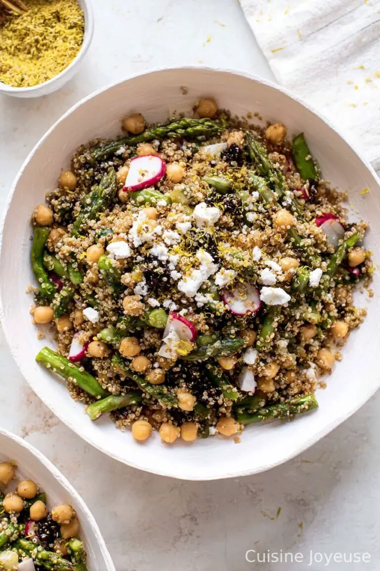 Warm Spring Quinoa Chopped Salad
