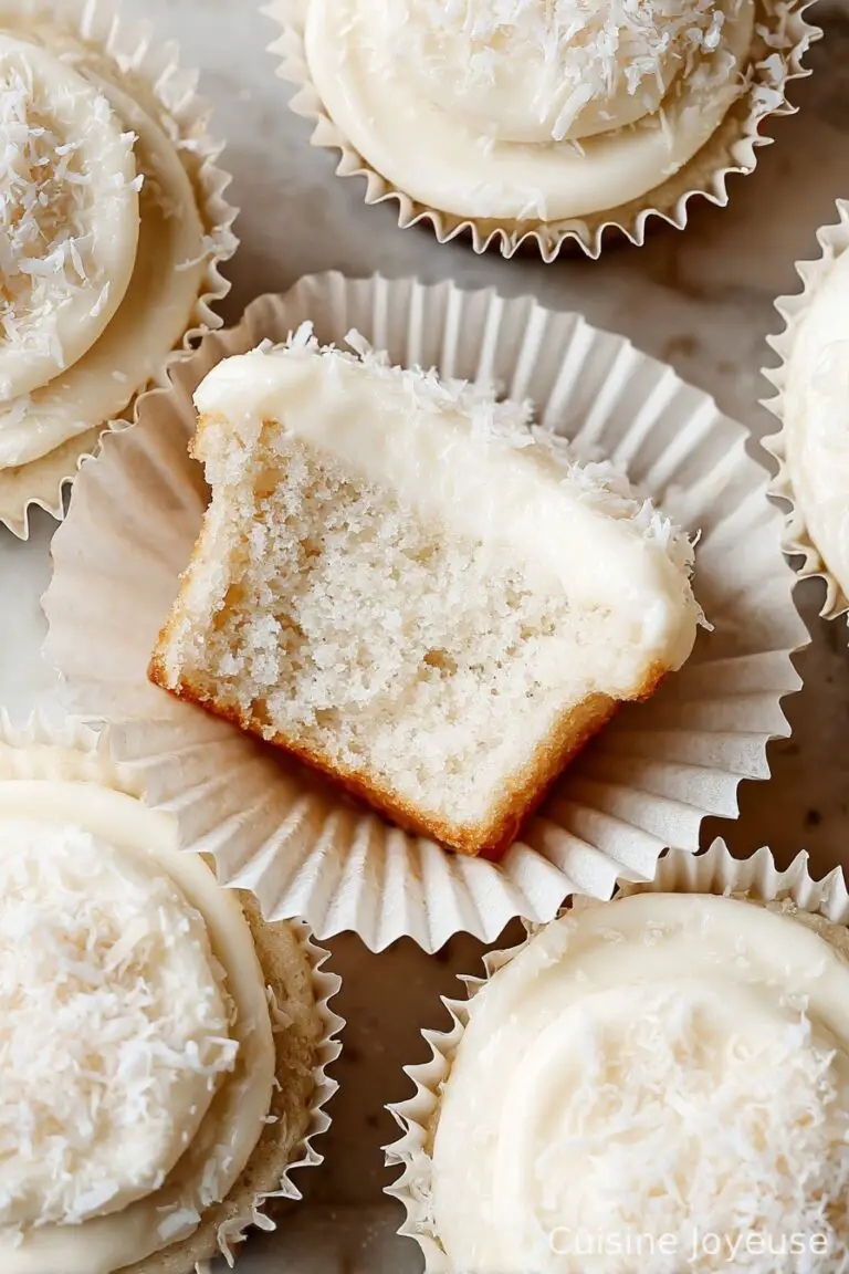 Coconut Cupcakes with Coconut Cream Cheese Frosting