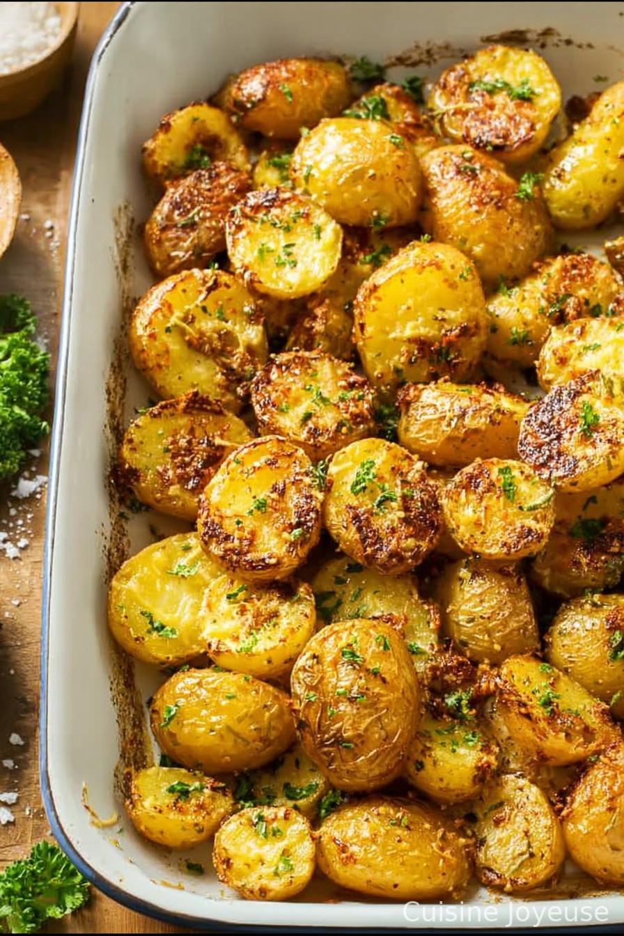 Roasted Garlic Parmesan Potatoes