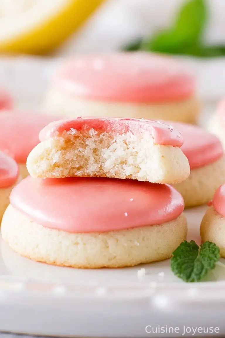 Strawberry Lemonade Meltaway Cookies