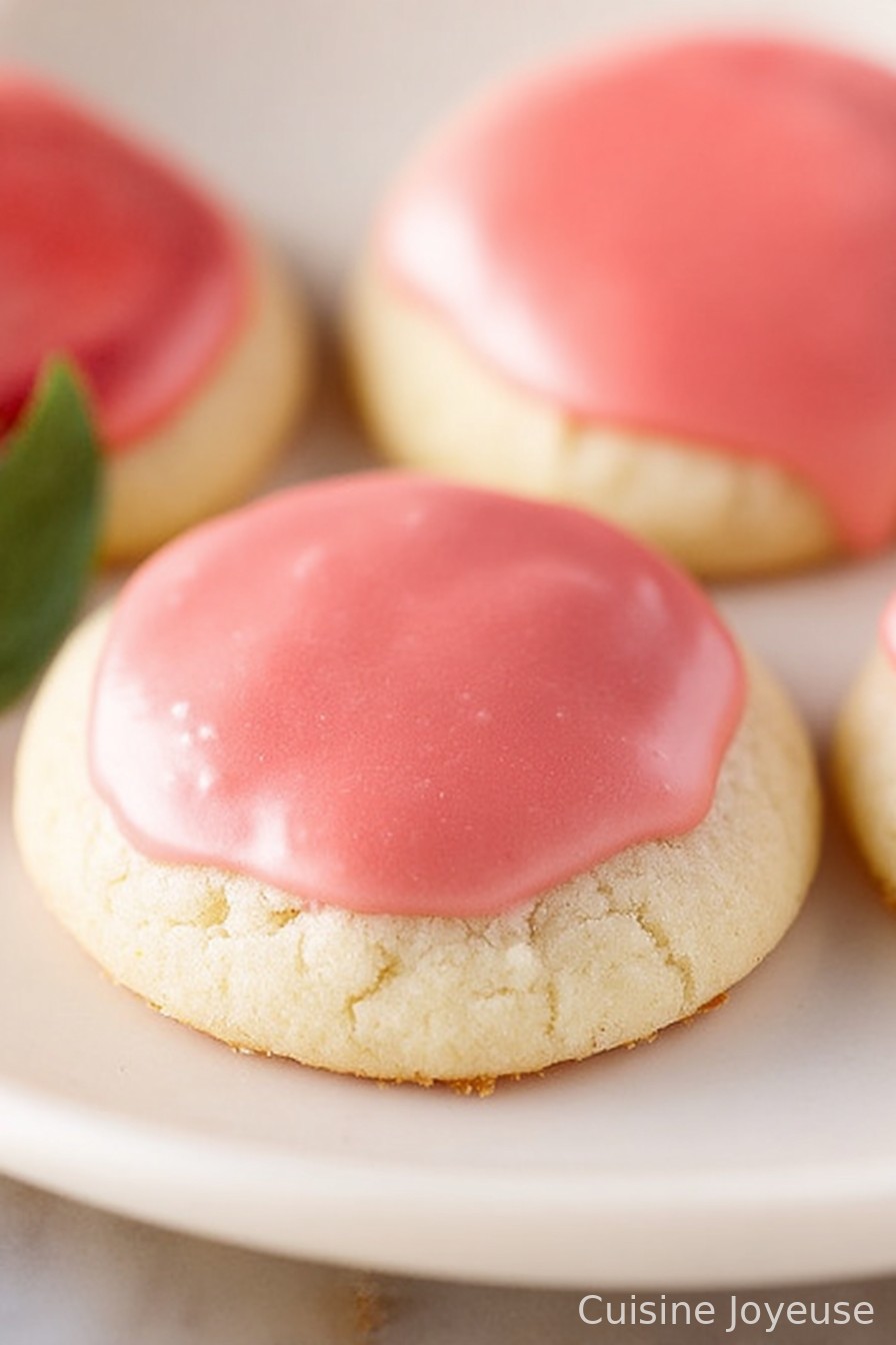 Strawberry Lemonade Meltaway Cookies
