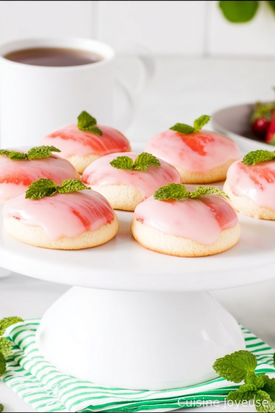 Strawberry Lemonade Meltaway Cookies