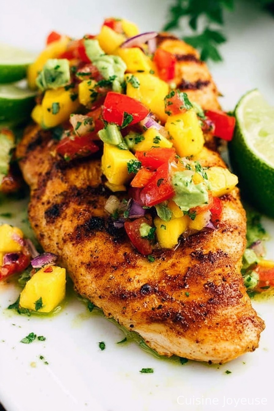 Tequila Lime Chicken with Mango Salsa