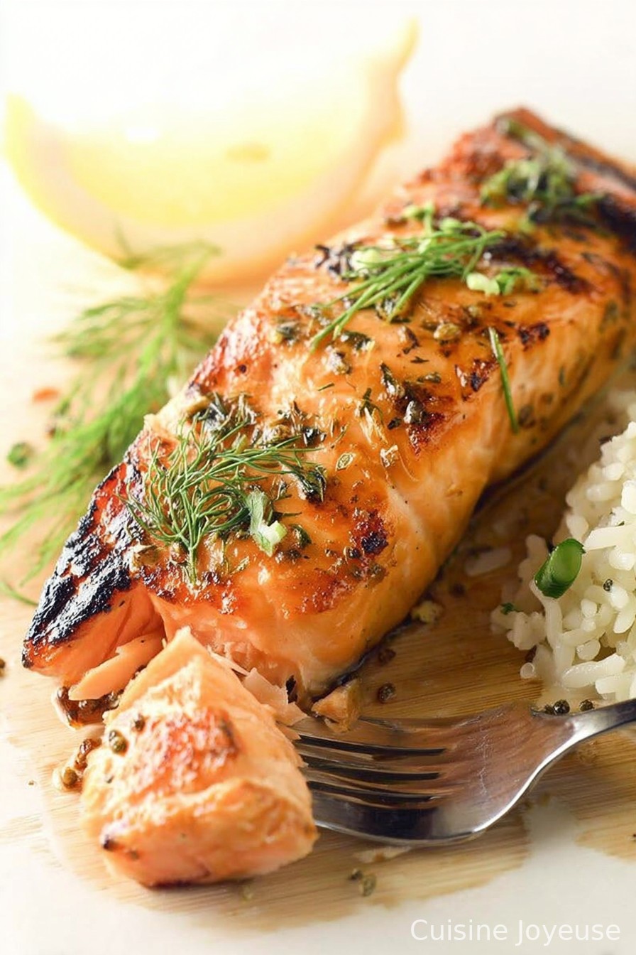Broiled Copper River King Salmon