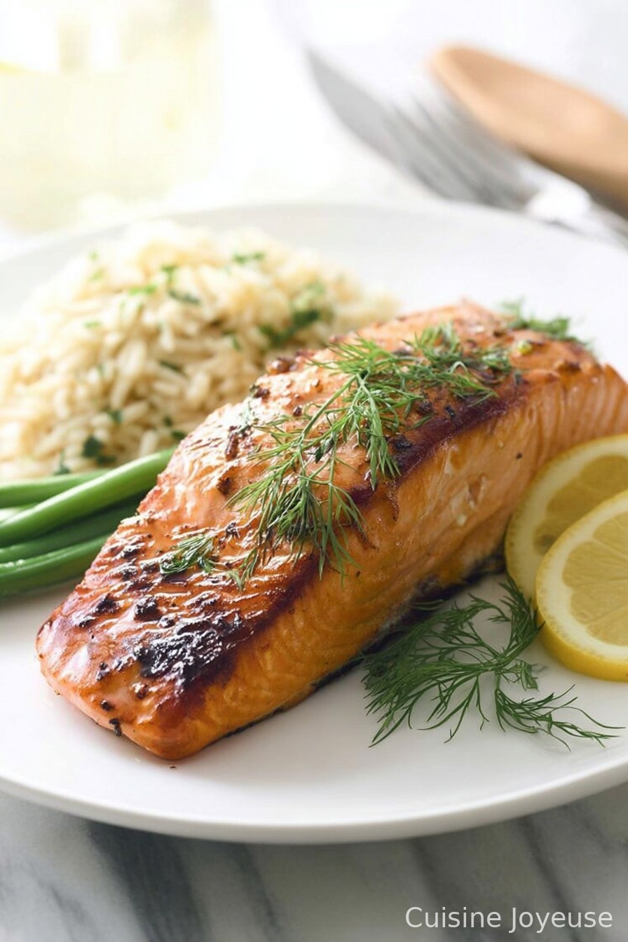 Broiled Copper River King Salmon